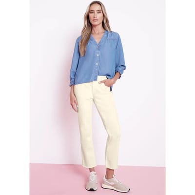 Jeans met zoom met franjes