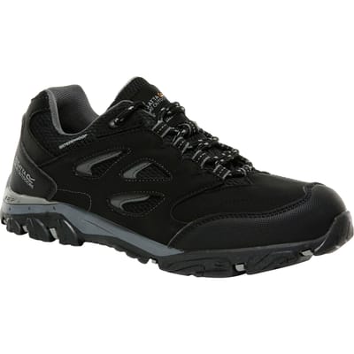 Regatta Kinderen/Kinderen Holcombe Lage Junior Wandelschoenen (Zwart/Graniet)