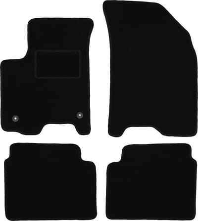 Zwarte veloursmatten voor: Chevrolet Aveo I T200 / T250 hatchback, sedan (2002-2011)