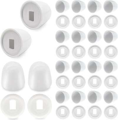 Toiletboutdoppen - Potboutafdekking - Badkamer Afwerking - Push-on ontwerp - 3.7 cm Hoogte - Wit