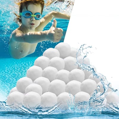Filter Balls voor Sand Filter System - 500 g Ultralight en Reusable Pool Filter Balls - Vervangt 18 kg Filter Sand Quartz Sand