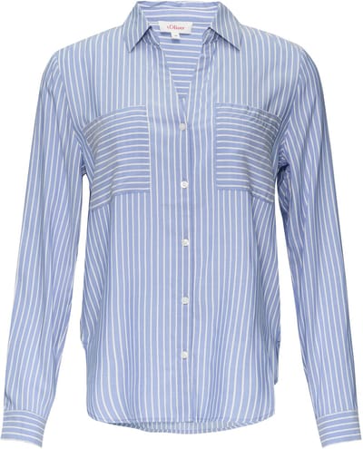 s.Oliver - female - Gestreepte blouse met opgestikte zakken