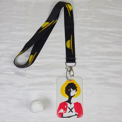 Anime Cartoon Badgehouder Sleutelhangers Nekkoord Voor Toegangskaart Anime Creditcardhouder Sleutelhanger Riemen