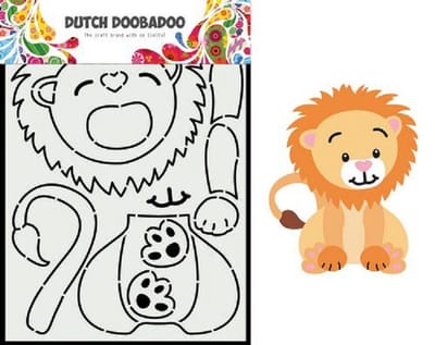 DDBD Card Art Built up leeuw A5