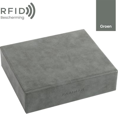 Kaaiman® Faraday Box – Autosleutel Antidiefstal – Keyless Entry & RFID Beveiliging - Handmade - Groen