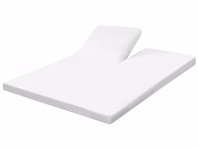 Bamboe splittopper hoeslaken Coco White wit 160x200/210/220 cm – Topdekmatras hoeslaken, zacht, ademend & hypoallergeen | Boomba Bamboo®