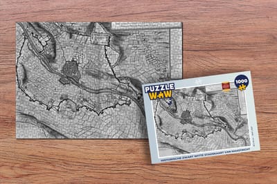 Puzzel Stadskaart - Maastricht - Historisch - Legpuzzel - Puzzel 1000 stukjes volwassenen - Plattegrond