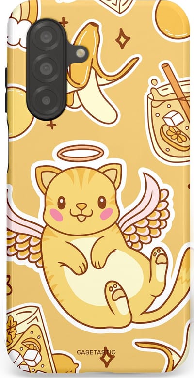 Casetastic Hoesje Geschikt voor Samsung A26 - Stijlvolle Beschermende Duo-layer Case - Poezenvleugels