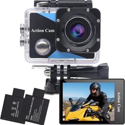TopChoice® Onderwater Camera - Action cam - Sportcamera - 1080p - Zwart