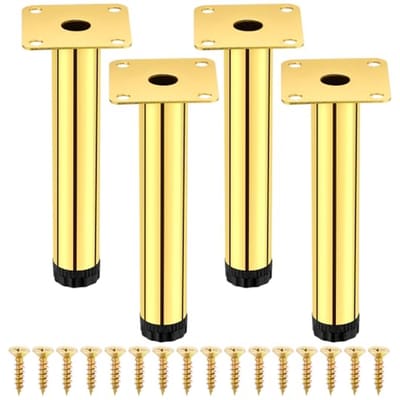 Moderne Verstelbare Meubelpoten voor Dressoir en Meubels - Set van 4 - 6 inch (15 cm)