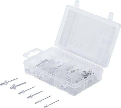 BGS Popnagel assortiment Ø 2,4 - 4,8 mm 70 delig