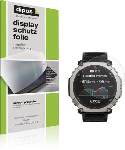 dipos – 6x Matte Beschermfolie geschikt voor Huami Amazfit T-Rex Ultra 2 | Krasbestendige & antireflecterende Screenprotector Ultra-Thin
