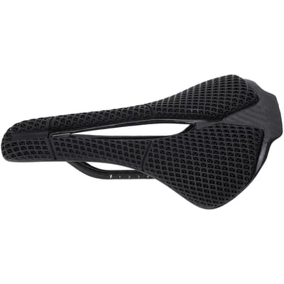 Selle de vélo haute résistance en fibre de carbone imprimée en 3D, coussin creux pour VTT black