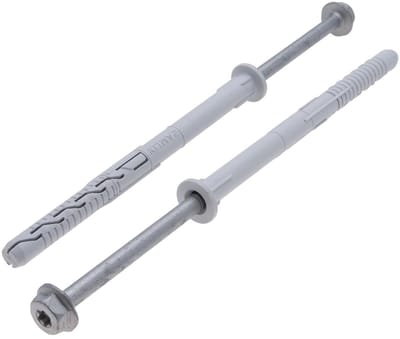 12x300 Hex Torx Schroeven & Pluggen Fast-K Heavy Duty door Keple 20 Pack Muurbevestiging Schroeven Pluggen Muurpluggen met roestvrij staal Beton Schroeven Muuranker Schroef & Muur Plug