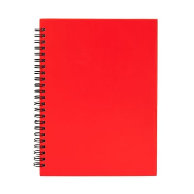 5 pack Notitieboek A5 Rood Hardcover ringband 80 vellen