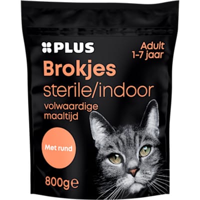 Premium kattenbrokjes steril rund