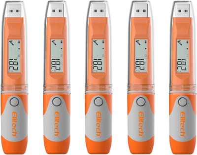 Draagbare USB Temperatuur Data Logger met 32000 Punten - Automatische PDF Rapportage