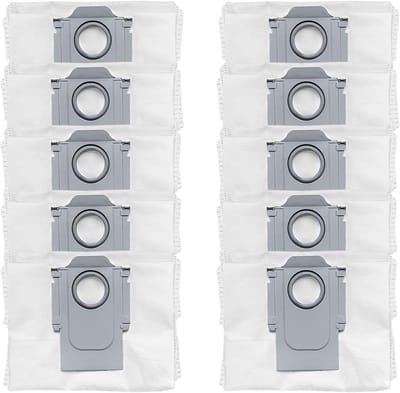 10 Stuks Stofzakken voor Roborock S8+/S8 Pro Ultra/S7 MaxV Ultra/Q7 M5+/L5+/Max+/Q8 Max+/Q5 Pro+/Q5 Max+/Q10 S5+/X5+ Stofzuiger -Reservezak - Accessoires - Stofzuigerzakken