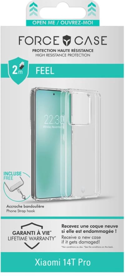 Force Case, Hoesje geschikt voor Xiaomi Redmi 14T Pro - Versterkt, Transparant