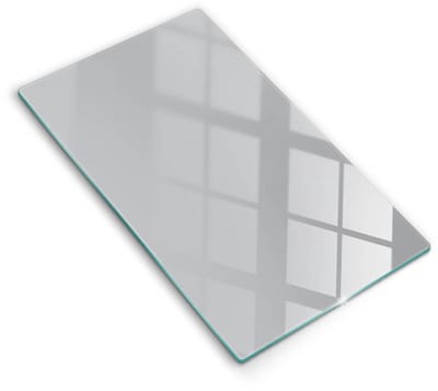 Wallfluent Glazen Snijplanken - Grijs Snijplanken Glas - 30 cm x 52 cm - Grijs Snijplanken van Glas - Snijplank van Glas - Design Glazen Snijplank Keuken - Antislip Glazen Serveerplank