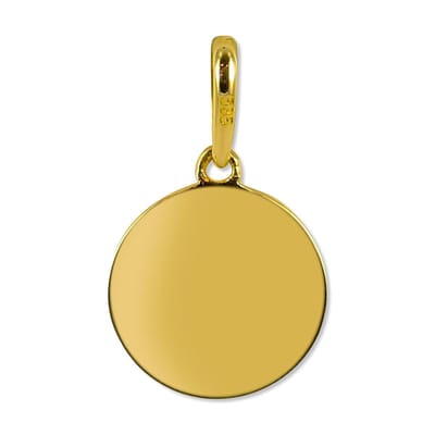 New Bling 9NBSAM-G210248 Gouden Hangertje - Dames - Rondje - 10 mm Doorsnee - Glad - 14 Karaat - Goud