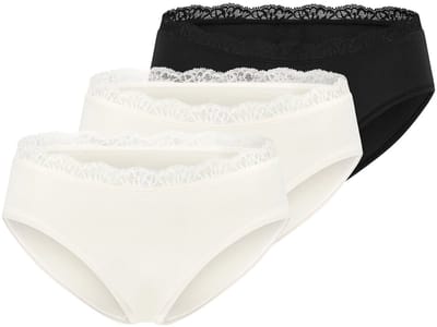 Schiesser Dames riosslip 3 pack Unique Cotton