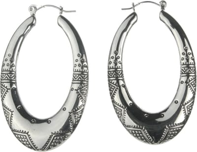 Behave - Oorringen - Ovaal motief - Boho festivalstijl - 6 cm
