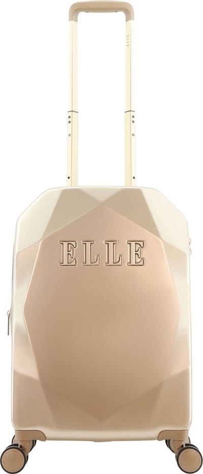 ELLE - Diamond | Harde Koffer / Trolley / Reiskoffer - 67 cm (Medium) - Taupe - Taupe / Medium