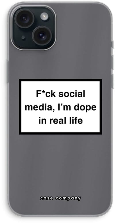 Case Company® - Hoesje geschikt voor iPhone 15 Plus hoesje - I'm dope - Soft Cover Telefoonhoesje - Bescherming aan alle Kanten en Schermrand