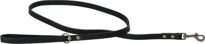 Adori Looplijn Vetleder Met Print - Hondenriem - 130x1.4 cm Zwart S