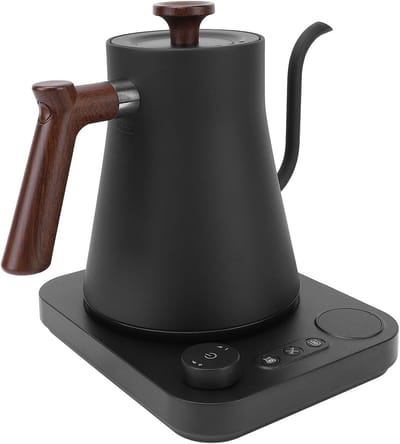 Elektrische Ketel - Waterkoker Zwanenhals - Koffie en Thee - Nauwkeurige Temperatuurregeling - 09 Liter - Zwart