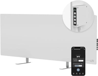 Intelligente Infraroodverwarmer 700 W - Energiezuinig en Milieuvriendelijk met WiFi, Muur- of Vloermontage