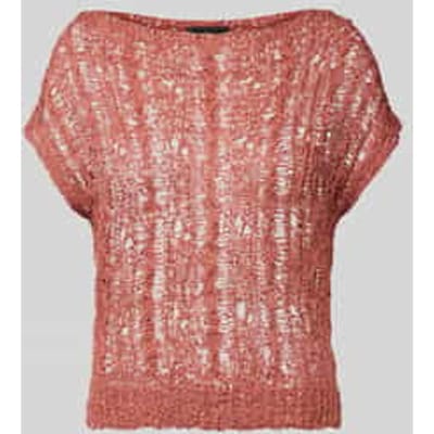gebreid shirt met ronde hals