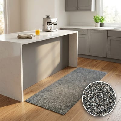 Keukenloper beige katoen - 50x100 cm - Antislip wasbaar - JYG Katcot
