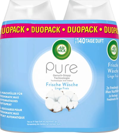 Air Wick - Luchtverfrisser - Navulling - Zachtheid van Katoen - 250ml x 2