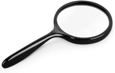 Vergrootglas Dubbele Lens - Loep Leesloep - Gedetailleerd Lezen - Optische Helderheid - 100x230 mm - Zilver
