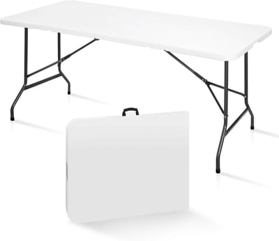 Opvouwbare Picknicktafel - Klaptafel Buffet Tafel - Feestjes Kamperen Buiten - Robuust Kunststof HDPE
