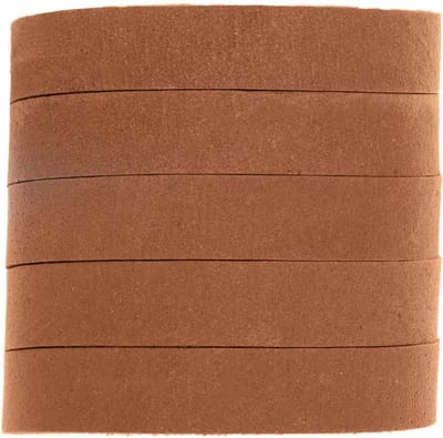 DQ Leer Plat (10 x 2 mm) Natural Dye Sierra Brown (1 Meter)