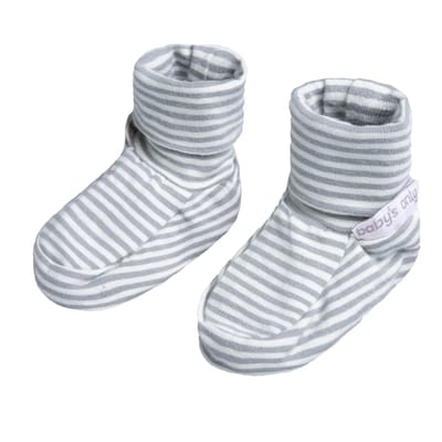Baby's Only Slofjes Stripe - Baby Schoentjes - Baby Sokjes - Nordic Blue - 0-3 mnd - 100% ecologisch katoen - GOTS