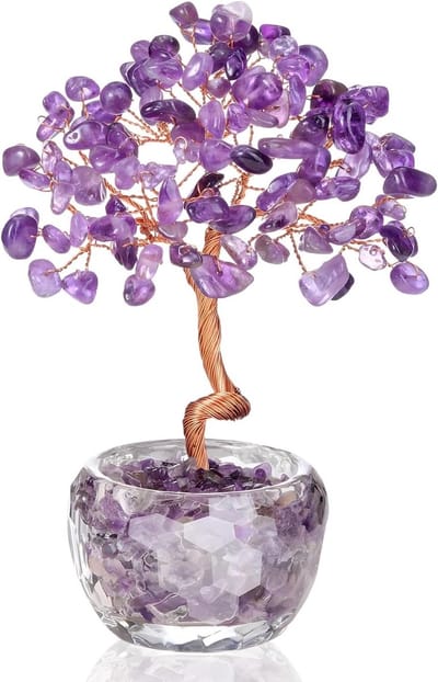 Handgemaakte Rozenkwarts Kristallen Boom voor Thuis en Kantoor, Chakra Decoratie, Geluks Geschenk voor Vrouwen, Verjaardagscadeau, Spirituele Sieraden