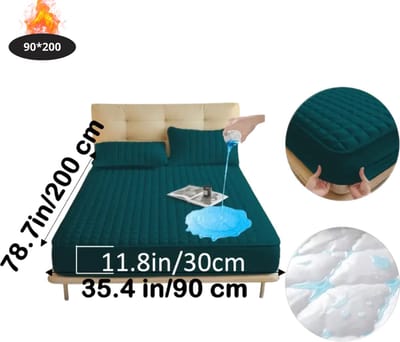 Nivard Waterdicht Hoeslaken - Beddengoed - Fitted Sheet - Bed - Groente 90x200