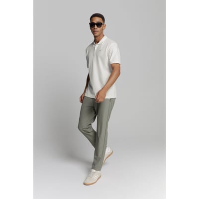No Excess Polo Pique Solid Stretch White Größe: XXL | Poloshirts Outlet | Herren | Weiß