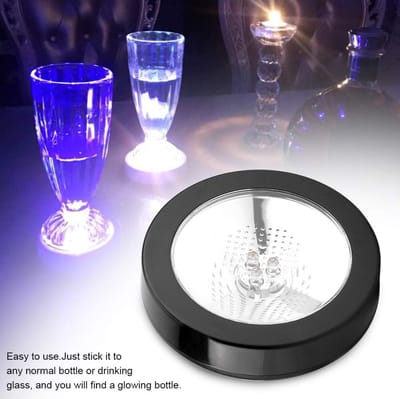 Dailygoods - Bar Onderzetter Wijnflesonderzetter - LED Verlichting - Herbruikbaar - Kleur 2# - Decoratief - Perfect voor Feesten en Evenementen