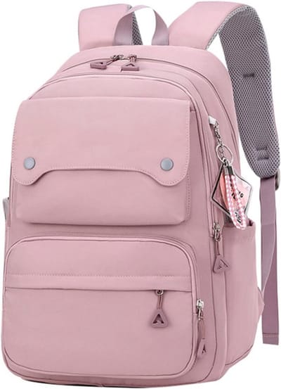 rugzak meisje- rugzak dames-Rugzak-rugzakken-Tiener - Meisjes - Casual rugzak - Rugzak voor dames op de middelbare school - Dagelijkse reistas - Laptoptas - Grote capaciteit - Lichtgewicht - Comfortabel dragen - Redelijke verdeling (roze)