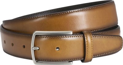 LINDENMANN leren heren riem - cognac