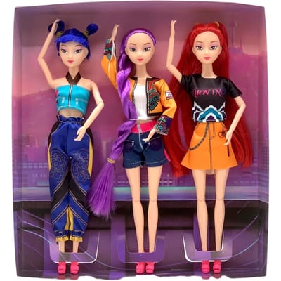30cm K-Pop Demon Hunters Anime Figuren Rumi Zoey Mira Vinyl Poppen Meisjes Kerstcadeau Cartoon Model pink