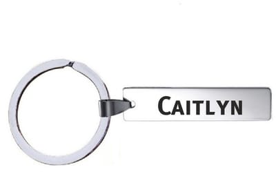 Sleutelhanger Met Naam - Caitlyn - RVS