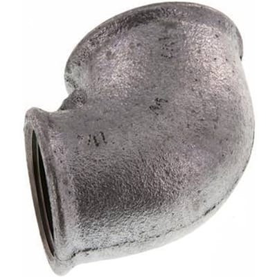 Rp 1 1/2'' x Rp 1 1/4'' Verzinkt Gietijzeren L-Fitting 90graden 25 Bar