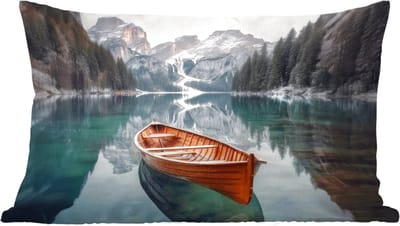 Sierkussens - Kussentjes Woonkamer - 60x40 cm - Boot - Bergen - Natuur - Water