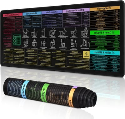 Grote Muismat 80 x 30 cm voor Excel en PPT, Verbeterde Snelheid, Antislip, Ideaal voor Thuis en Kantoor